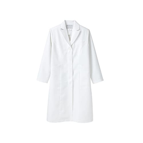 診察衣 レディス 長袖S 白