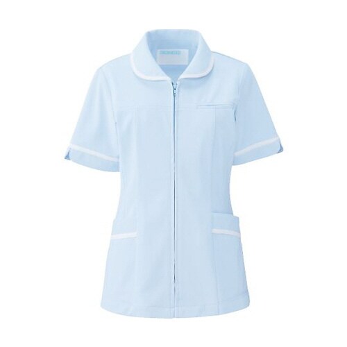 レディスジャケット半袖 サックス L