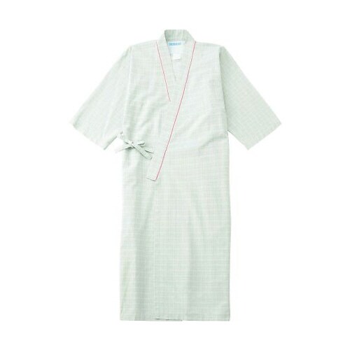 患者衣(ガウン型) グリーン LL
