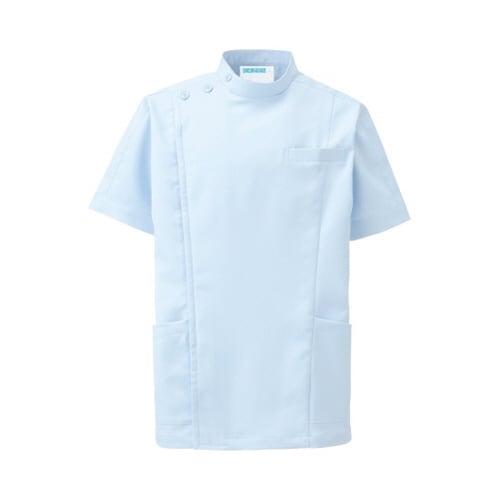 メンズジャケット半袖 サックス 3L