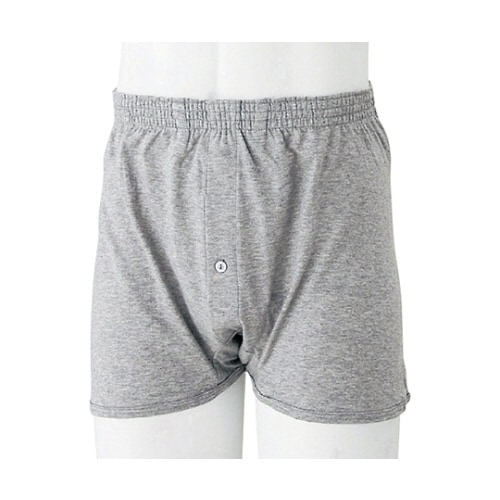 紳士ニットトランクス 杢グレー LL