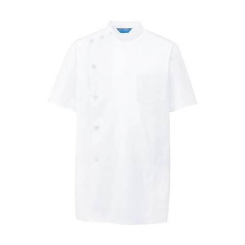 メンズ医務衣 半袖 白 M