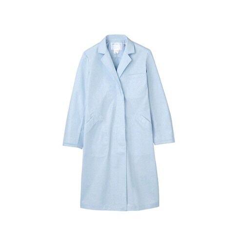 診察衣 レディス 長袖S サックス