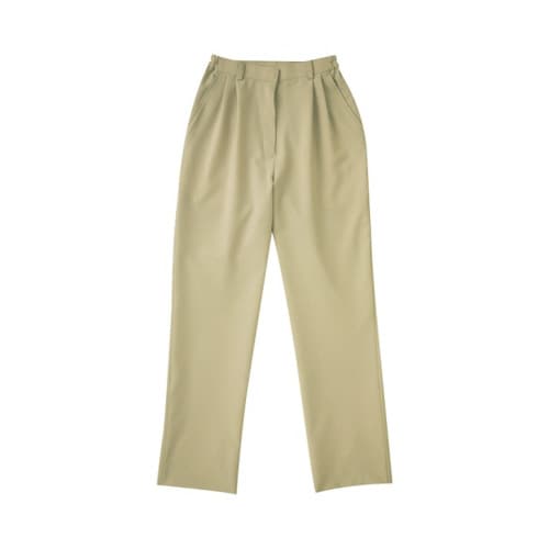 レディスツータックパンツ ベージュ M