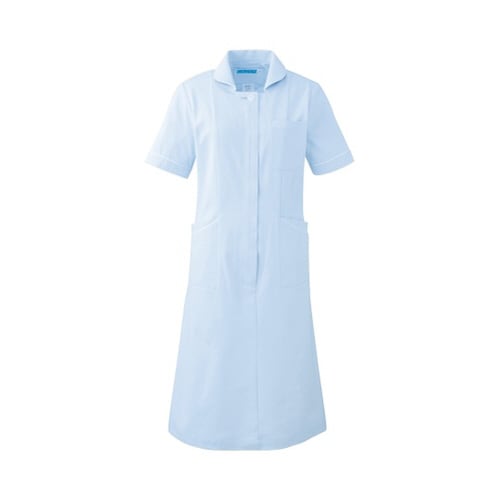 ワンピース半袖 サックス 3L