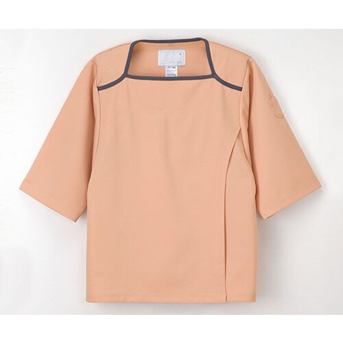 検診衣上衣 オレンジ L