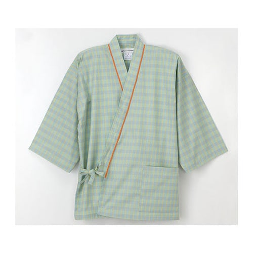 患者衣じんべい型 グリーン M