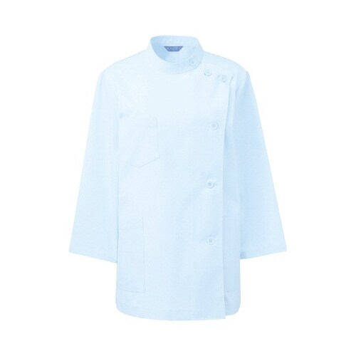 レディス医務衣七分袖 サックス 3L