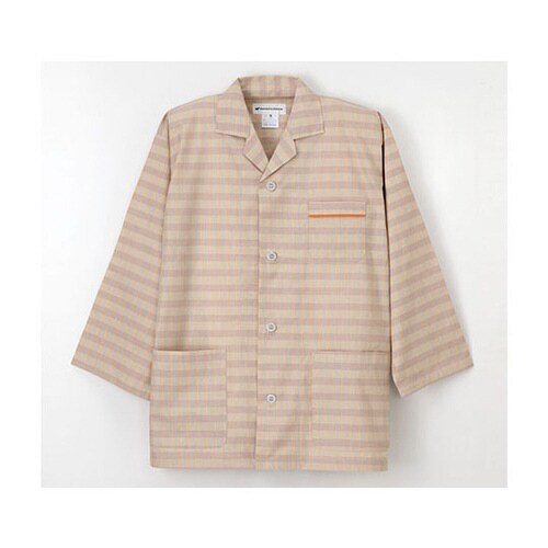 患者衣 パジャマ型 ベージュ EL