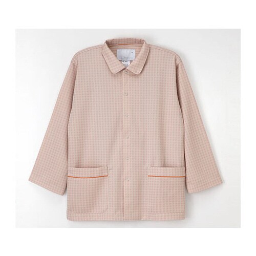 患者衣パジャマ型 ピンク L