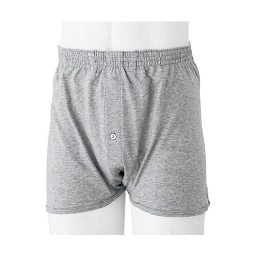 紳士ニットトランクス 杢グレー M