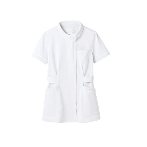 ナースジャケット 半袖 白 サイズ/L