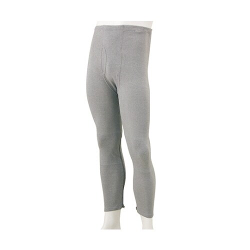 紳士裾ファスナー付タイツ グレー M