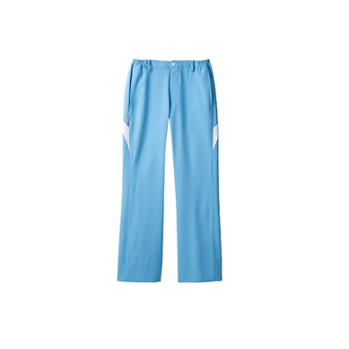 レディスパンツ ブルー×ホワイト