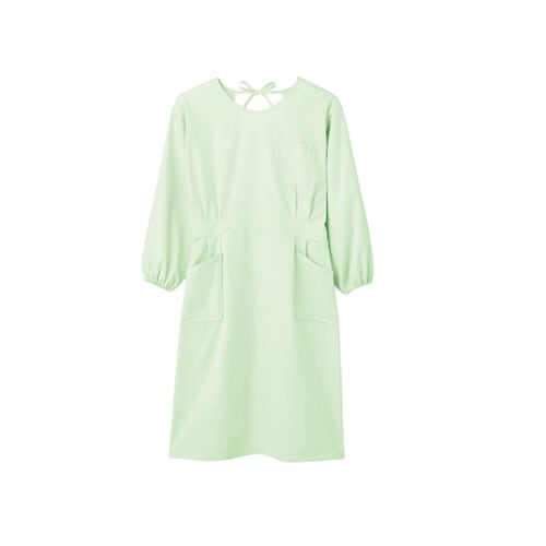 予防衣 レディス 長袖 パステルグリーン