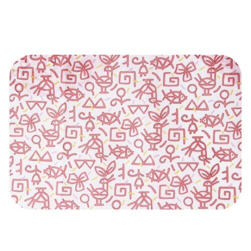 名札付食事用エプロン ピンク