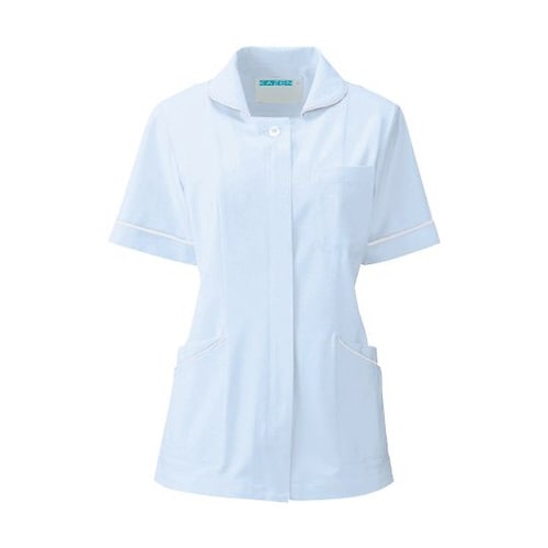 レディスジャケット半袖 サックス M