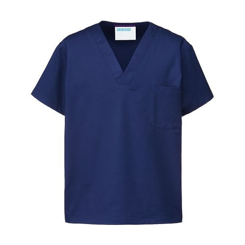 スクラブ(男女兼用) ネイビー 4L