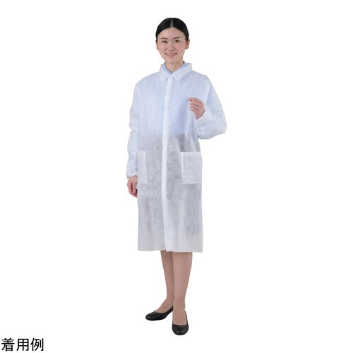ディスポ白衣(ボタン留め)103cm