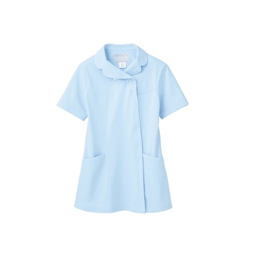 ナースジャケット 半袖 サックス