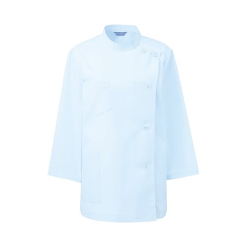 レディス医務衣七分袖 サックス S