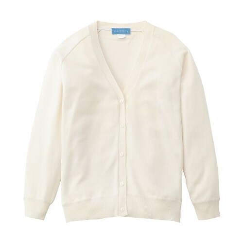 レディスカーディガン オフ白 5L