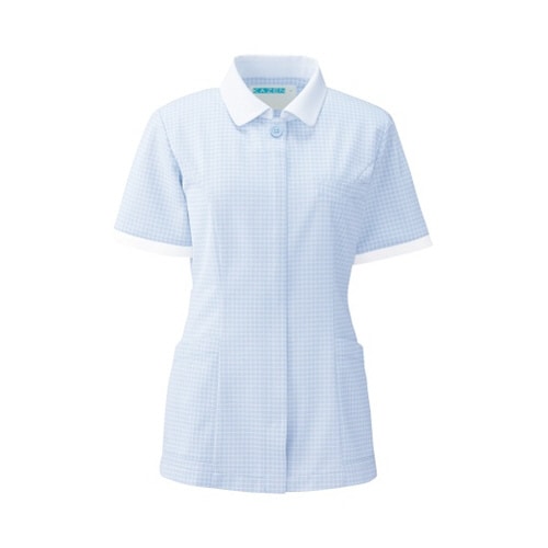 ジャケット半袖 サックス LL