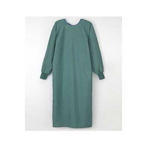 手術ガウン(左ひも止め式) グリーン L