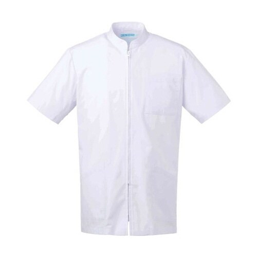 メンズ医務衣 半袖 白 M