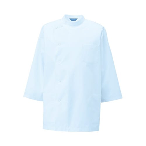 メンズ医務衣 七分袖 サックス S