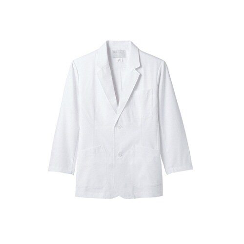 診察衣 メンズ 長袖S 白