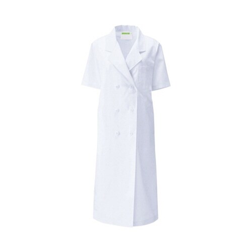 レディス診察衣W型 半袖 白 3L