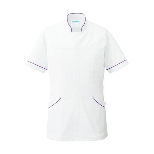 メンズジャケット半袖 パープル 3L