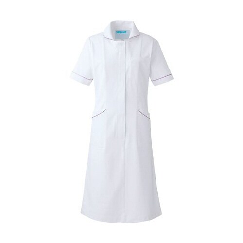 ワンピース半袖 パープル M