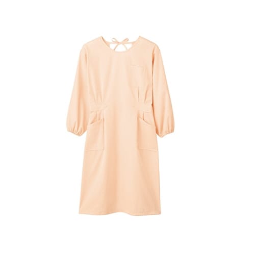 予防衣 レディス 長袖 シェルピンク