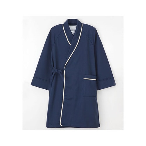 検診ガウン ネイビー L