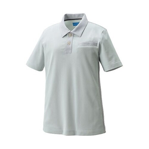 ニットシャツ グレー S