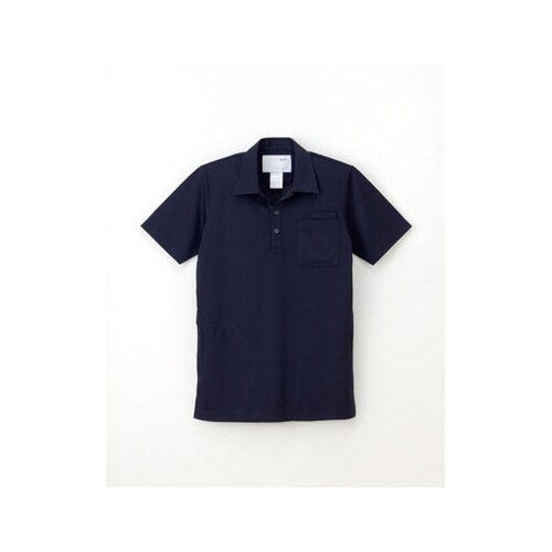 ニットシャツ ネイビー LL