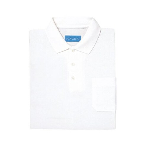 ポロシャツ半袖 白 3L