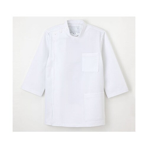 男子横掛8分袖 ホワイト BL