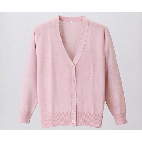 7ゲージカーディガン ピンク M