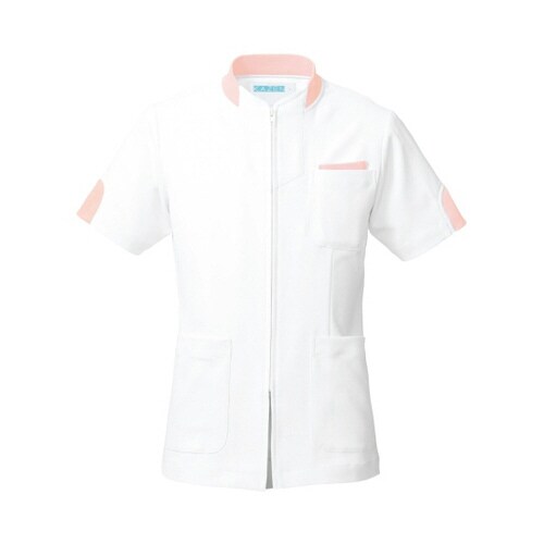 ジャケット半袖(男女兼用) ピンク LL