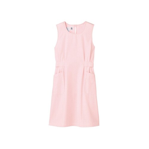 予防衣 レディス ノースリーブ ピンク