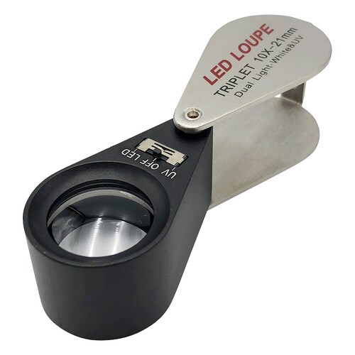 LEDライト付繰り出しルーペ