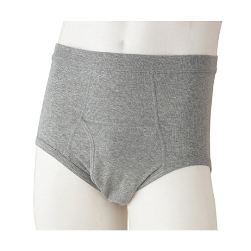 紳士ブリーフ 杢グレー LL