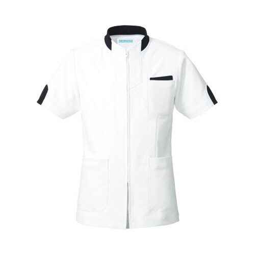 ジャケット半袖(男女兼用) ネイビー 3L