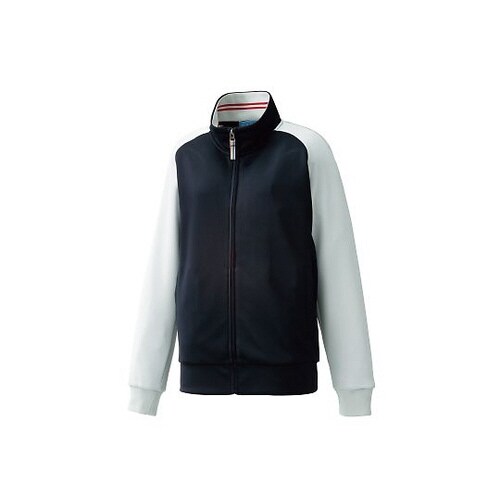 ジャージジャケット ネイビーxグレー L