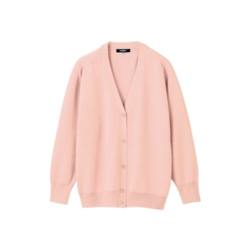 カーディガン 長袖 シェルピンク
