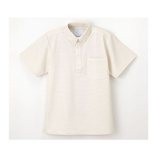 ニットシャツ ベージュ S