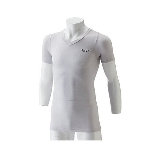 SKYFメンズトップ Sグレー LL